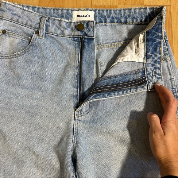 ROLLA'S High Rise Relaxed Dusters Mid Wash Size 29 - Picture 8 of 15